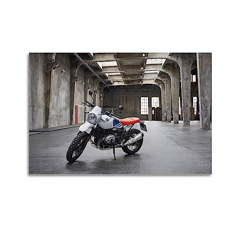 BITTU Motorrad-Poster für BMW R Ninet Urban Gs Sportbike, dekoratives Gemälde, Leinwand und Kunstbild, 40 x 60 cm von BITTU