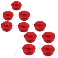 10 Stück Set Doppelfadenkopf für 4in1 Benzin Heckenschere Motorsense Rasentrimmer von BITUXX