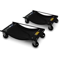 2 Stück Rangierhilfe für pkw Auto Rangierroller Rangierheber Wagenheber Roller Bis 450Kg Belastbar pro Rangierroller Schwarz - Bituxx 2 Stück Rangierhilfe für pkw Auto Rangierroller Rangierheber Wagenheber Roller Bis 450Kg Belastbar pro Rangierroller Schwarz - Bituxx von BITUXX
