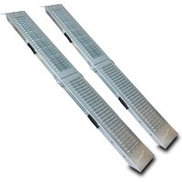 2x Klappbare Auffahrrampe 180 cm Stahl 200 kg Auffahrschiene Motorradrampe - Bituxx 2x Klappbare Auffahrrampe 180 cm Stahl 200 kg Auffahrschiene Motorradrampe - Bituxx von BITUXX