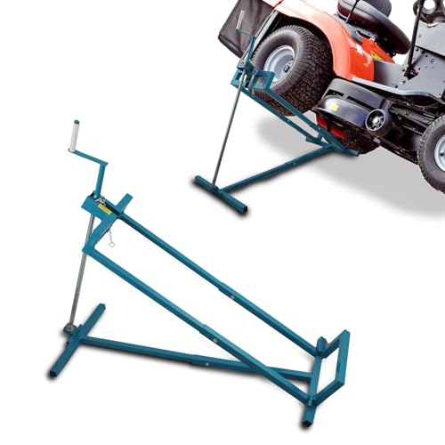 BITUXX® Hebevorrichtung Reinigungshilfe Rasentraktor-Heber Aufsitzmäher Mowerlifter 400kg Belastung +40° Neigung +100cm Auffahrbreite von BITUXX