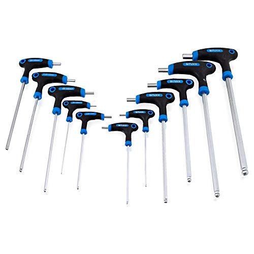 BITUXX 11 tlg. Innensechskant T Schraubendreher Set Steckschlüsselsatz Schraubenzieher Quergriff 2-10mm Satz von BITUXX