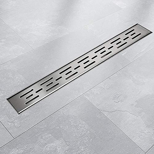 BITUXX Edelstahl Duschrinnen Ablaufrinnen Bodenablauf Duschrinne Duschablauf Matrix 110cm von BITUXX