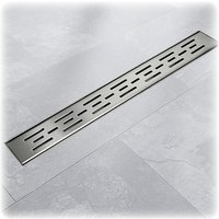 Bituxx - 130cm Edelstahl Duschrinnen Ablaufrinnen Bodenablauf Duschrinne Duschablauf Matrix von BITUXX