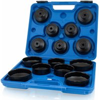 Bituxx - 15 tlg teiliges universal Ölfilterkappe Ölfilterschlüssel Ölfilterwechsel Ölfilter Abzieher Set für pkw Auto von BITUXX