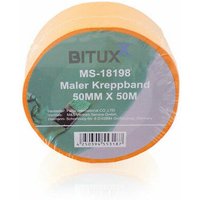 Bituxx - 18x 50M Profi Maler Kreppband Goldband Abdeckband Klebeband 50 mm von BITUXX