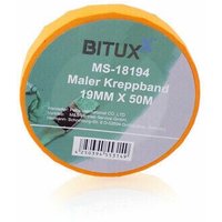 Bituxx - 24x 50M Profi Maler Kreppband Goldband Abdeckband Klebeband 19 mm von BITUXX
