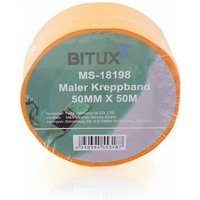 Bituxx - 24x50M Profi Maler Kreppband Goldband Abdeckband Klebeband 50 mm von BITUXX