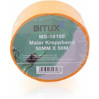 Bituxx - 3x 50M Profi Maler Kreppband Goldband Abdeckband Klebeband 50 mm von BITUXX