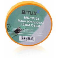 Bituxx - 48x 50M Profi Maler Kreppband Goldband Abdeckband Klebeband 19 mm von BITUXX