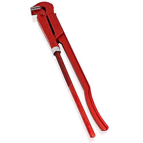 Bituxx Eckrohrzange Rohrzange Wasserpumpenzange Zange abgewinkelt 90° (2 Zoll) von BITUXX