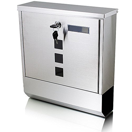 Bituxx Edelstahl Briefkasten Postkasten Mailbox Letterbox mit Zeitungsrolle Postbrief Bituxx Edelstahl Briefkasten Postkasten Mailbox Letterbox mit Zeitungsrolle Postbrief von BITUXX