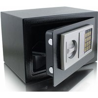 Elektronischer Möbeltresor Minitresor Wandtresor Wandsafe Schranktresor Maße(B/H/T): 310 mm x 200 mm x 220 mm - Türstärke: 3 mm schwarz - Schwarz von BITUXX