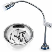 Bituxx - led Arbeitsleuchte felxible Arbeitslampe mit Magnetfuß und Schwanenhals + Magnetschale Magnetteller Metallschale Ø150mm von BITUXX
