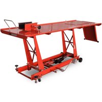 Bituxx Motorrad Hebebühne Motorradheber Motorradbühne Lift Hydraulisch mit Fußpumpe, 460 kg Belastbar, Werkstattbühne mit Radsicherung, Serviceklappe Bituxx Motorrad Hebebühne Motorradheber Motorradbühne Lift Hydraulisch mit Fußpumpe, 460 kg Belastbar, Werkstattbühne mit Radsicherung, Serviceklappe von BITUXX