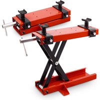 Bituxx Motorrad Heber Hebebühne Montagebock Scherenheber Montageständer Lift mit Bodenfixierung bis 500kg Rot Bituxx Motorrad Heber Hebebühne Montagebock Scherenheber Montageständer Lift mit Bodenfixierung bis 500kg Rot von BITUXX