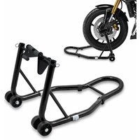 Motorradständer Vorn Motorrad Montageständer Vorderrad Transportständer Schwarz Aufnahme 21-26 cm + für Fast alle Motorräder geeignet - Schwarz von BITUXX