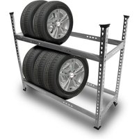Reifen Standregal Reifenregal Reifenständer Reifenhalter Reifenaufbewahrungssystem Reifenlagerregal Reifenablage bis zu 8 Räder 120 x 47 x 102 cm von BITUXX
