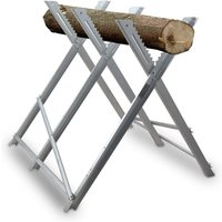 Bituxx - Sägebock Arbeitsbock Holzsägebock Holzschneidebock mit Haltezacken Klappbock klappbar Brennholz bis Ø26 cm max.150kg 80x82x82 cm Bituxx - Sägebock Arbeitsbock Holzsägebock Holzschneidebock mit Haltezacken Klappbock klappbar Brennholz bis Ø26 cm max.150kg 80x82x82 cm von BITUXX