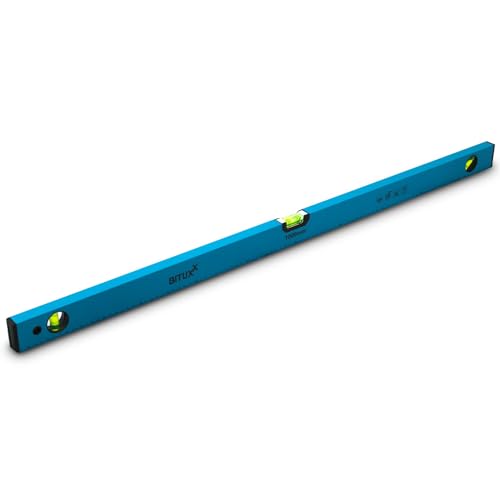 Bituxx Wasserwaage magnetisch Magnetwasserwaage Wasserwage Richtwaage Messwaage Bauwaage 3 Libellen Aluminium 100cm von BITUXX