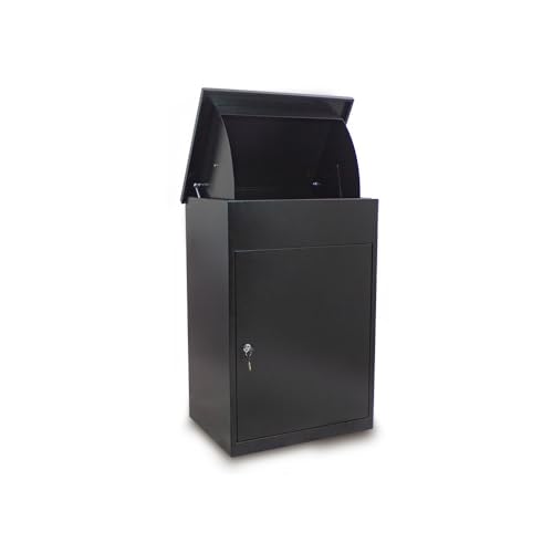 Bituxx massive Paketbox Paketkasten XXL Paketbriefkasten Postbox draussen mit Einwurfklappe für Zuhause 60x48x85 Schwarz Bituxx massive Paketbox Paketkasten XXL Paketbriefkasten Postbox draussen mit Einwurfklappe für Zuhause 60x48x85 Schwarz von BITUXX