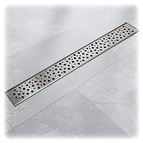 BITUXX Edelstahl Duschrinnen Ablaufrinnen Bodenablauf Duschrinne Duschablauf Tropfen 100cm von BITUXX