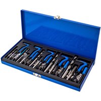 Bituxx - Gewinde Reparatur Werkzeug Satz 131 tlg. (M5 M6 M8 M10 M12) Schneideisen Bohrer Gewindeschneider von BITUXX
