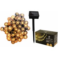 Led Lichterkette Außen Garten Outdoor Solar 10 Meter 60 LED's Warmweiß IP65 - Mehrfarbig von BITUXX