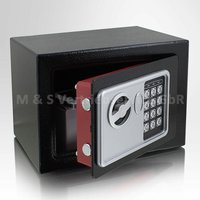 Bituxx - Mini Tresor Zahlenschloss elektronisch Minisafe Wandtresor Wandsafe schwarz Safe Maße(B/H/T): 230mm x 170mm x 170mm Türstärke: 3 mm - Schwarz von BITUXX