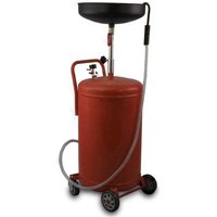 Bituxx - Mobiler 80L Ölauffangwagen Ölablassgerät Altölauffang Ölwechsel Druckluft Entleerung 38,5cm Trichter Rot von BITUXX