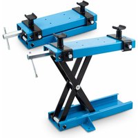Motorrad Heber Hebebühne Montagebock Scherenheber Montageständer Lift mit Bodenfixierung bis 500kg - Bituxx von BITUXX