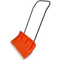 Schneeschieber 80cm Schneeschaufel Schneewanne Schneeschild extra Breit mit Bügelgriff und Räder Orange (1 Stück) - Bituxx von BITUXX