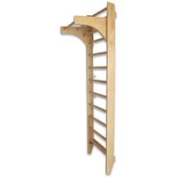 Sprossenwand Kletterwand Turnwand Klettergerüst Turngerät mit variabler Klimmzugstange 10 Sprossen bis 120Kg von BITUXX