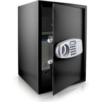 Bituxx - Tresor Wandtresor Möbeltresor Safe Aktentresor Geldschrank Maße(B/H/T): 350 mm x 520 mm x 360 mm - Türstärke: 4 mm schwarz - Schwarz von BITUXX