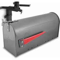 US Mailbox Amerikanischer Briefkasten Graphit Postbox Halterung Wandbriefkasten von BITUXX