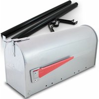 US Mailbox Amerikanischer Briefkasten Grau Standbriefkasten mit Standhalterung US Mailbox Amerikanischer Briefkasten Grau Standbriefkasten mit Standhalterung von BITUXX
