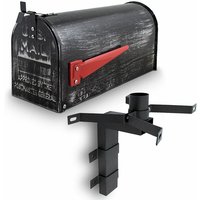 US Mailbox Amerikanischer Briefkasten Letterbox mit Halterung Wandbriefkasten Retrolook US Mailbox Amerikanischer Briefkasten Letterbox mit Halterung Wandbriefkasten Retrolook von BITUXX
