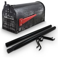 Bituxx - us Mailbox Amerikanischer Briefkasten Retro Standbriefkasten mit Standhalterung Bituxx - us Mailbox Amerikanischer Briefkasten Retro Standbriefkasten mit Standhalterung von BITUXX
