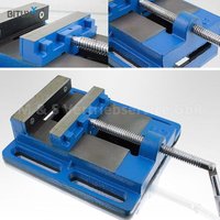 Universal Maschinenschraubstock 125mm Schraubstock Säulen Tisch Stand Bohrmaschine - Blau von BITUXX