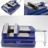 Universal Maschinenschraubstock 80mm Schraubstock Säulen Tisch Stand Bohrmaschine - Blau von BITUXX