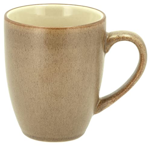 BITZ Becher mit Henkel, Kaffeebecher aus Steinzeug, 30 cl, Wood/Sand von BITZ