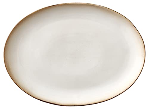 BITZ Dish oval 45x34 cm Grey/Cream von BITZ