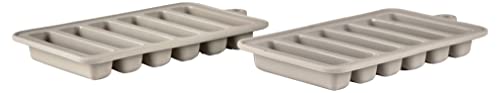 BITZ Eiswürfelform, 16 x 9,5 x 2 cm - 2 Stck., Grau von BITZ