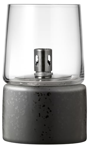 BITZ Gastro Öllampe Outdoor und Indoor, Hübsche Petroleumlampe für Camping, Garten oder Innenraum, Durchm. 8,5 cm, Höhe 14 cm, aus Steingut und Glas, Schwarz BITZ Gastro Öllampe Outdoor und Indoor, Hübsche Petroleumlampe für Camping, Garten oder Innenraum, Durchm. 8,5 cm, Höhe 14 cm, aus Steingut und Glas, Schwarz von BITZ