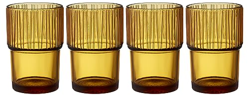 BITZ Kusintha Caféglas 12,5 cm 38 cl 4 Stck. Amber von BITZ