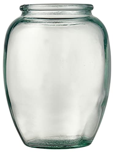 BITZ Kusintha Vase, Dekorative Vase aus Recyceltem Glas, Höhe 13 cm, Grün von BITZ