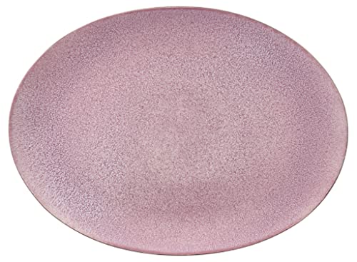 BITZ Platte oval 45 x 34 cm Grau/Hellrosa von BITZ