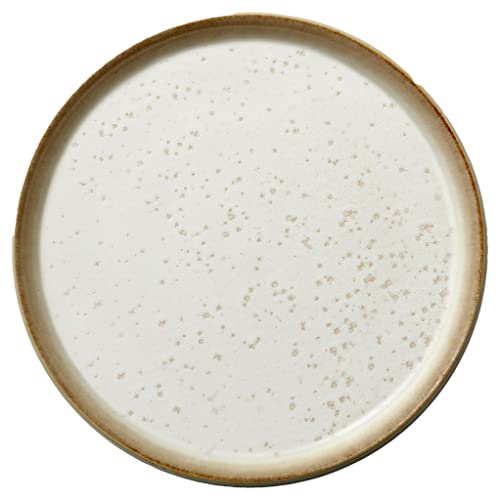 BITZ Teller, Kuchenteller, Dessertteller aus Steinzeug, 21 cm im Durchmesser, Creme/Creme von BITZ