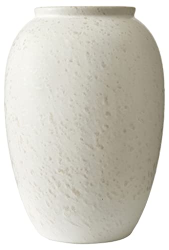 BITZ Vase aus Steingut/Keramik, Durchm. 15,5 cm, Höhe 25 cm, Matt Creme von BITZ