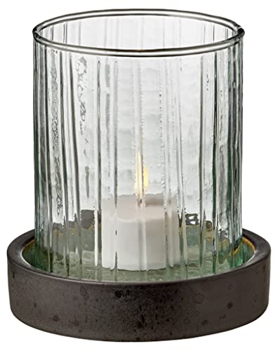 BITZ Windlicht m. LED Kerze 11 cm Grün von BITZ